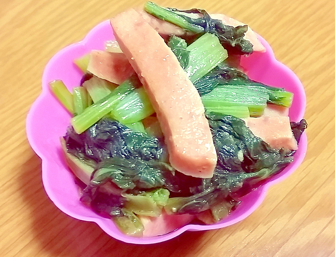 お弁当のおかずに☆小松菜とハムの簡単炒め♪ レシピ・作り方 by yomogimotir|楽天レシピ
